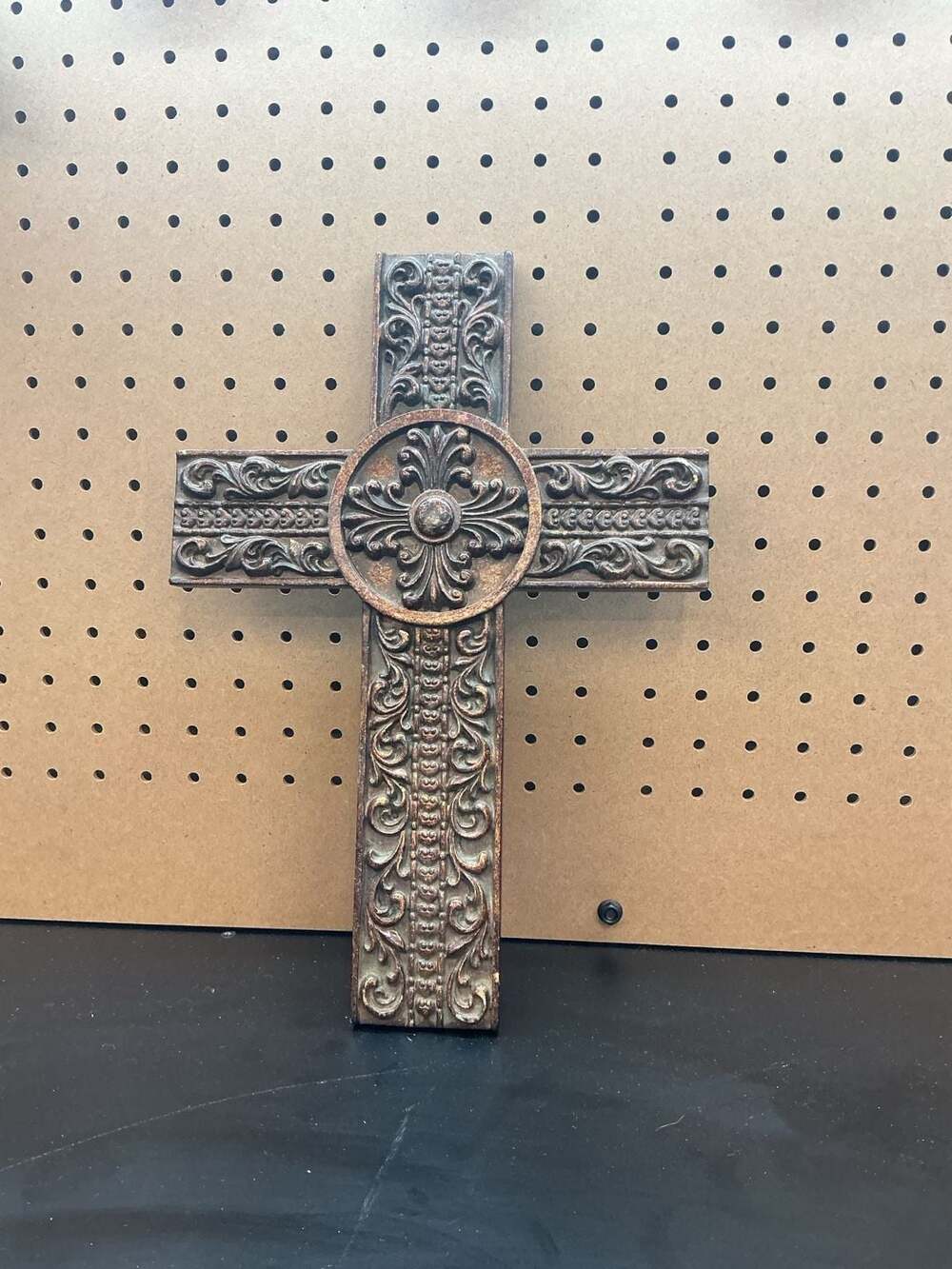 Rustic Cast Resin Decorative Wall Cross